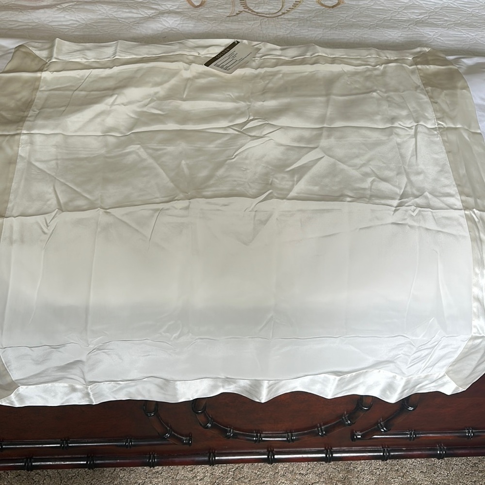 NWT Cream Cocoon Silk Euro Sham 3 available